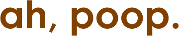 ah, poop. state it without overstating it.